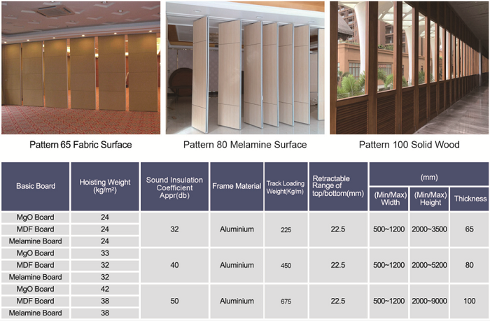 Acoustic Sliding Folding Partition Door