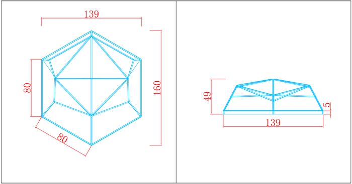 Hexagon Shaped 3d Acoustic Polyester Wall Panel