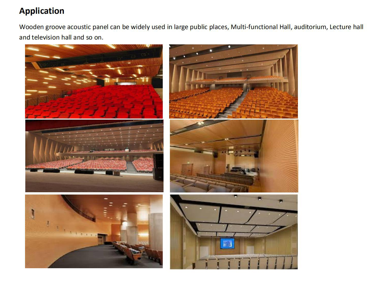 Sound Absorbing panels Board Acoustic Wood Wall