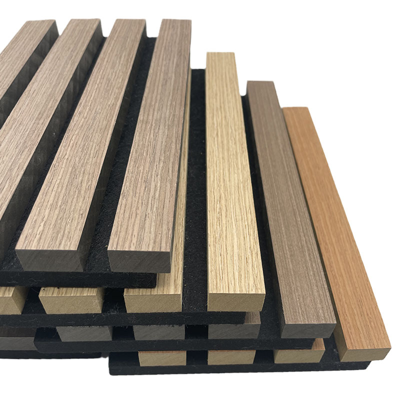 Acoustic slat wall panel