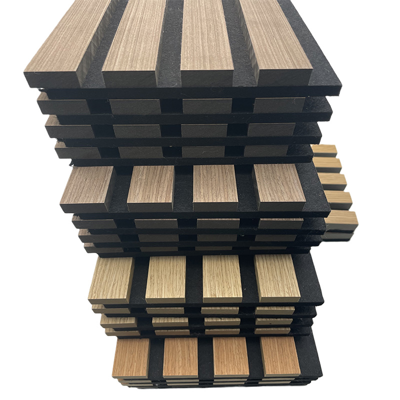 Acoustic slat wall panel