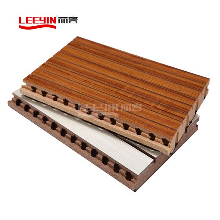 Wooden Grooved Acoustic Panel For Wall Ceiling Manufacturer In