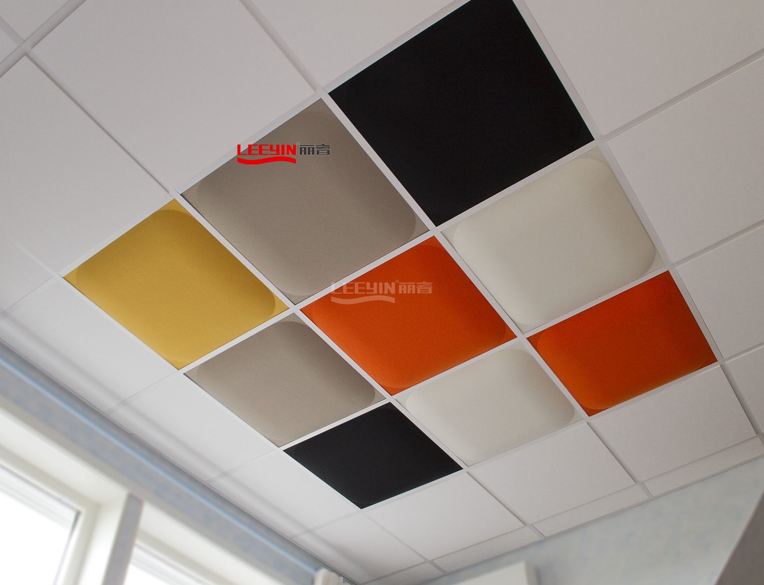 Decorative acoustic ceiling panels pet felt panels