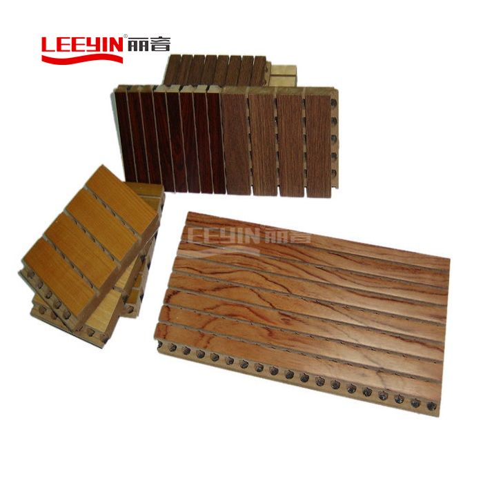 Wooden Grooved Acoustic Panel Sound Deadening Panels