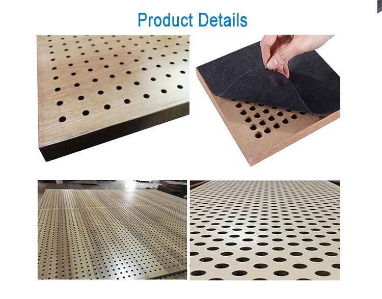 Sound Dampening Tiles Perforated Acoustic Board 