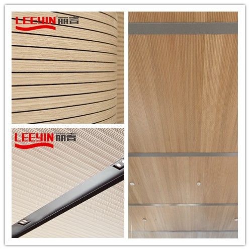 13-3 Grey MGO Wooden Grooved Acoustic Panel