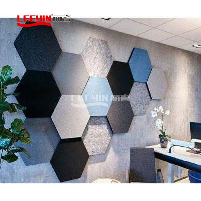 Hexagon acoustic panel polyester acoustic panels