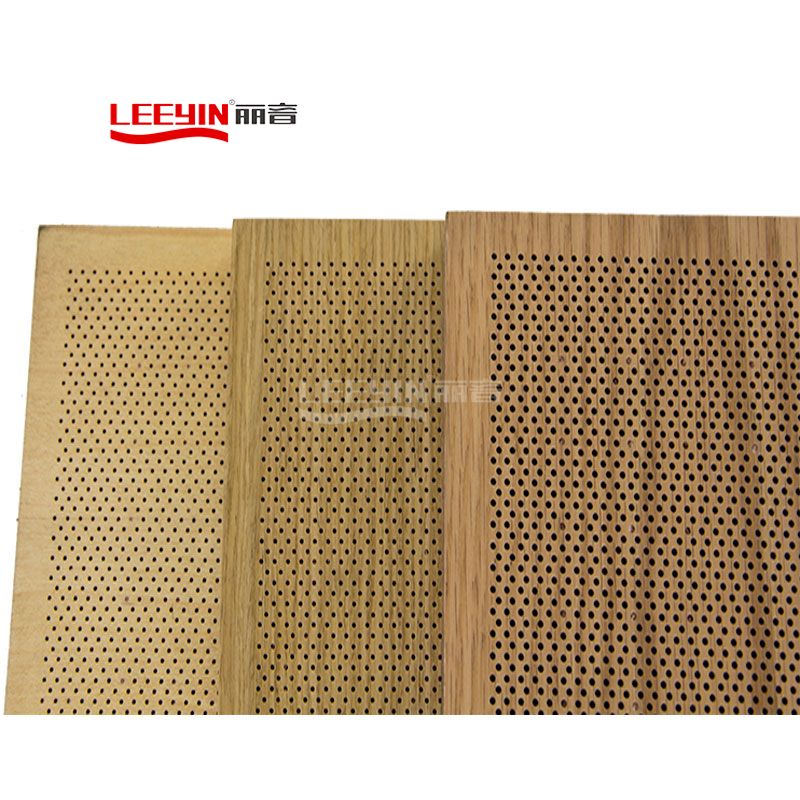 FR MDF acoustic project wall perforated acoustic panel