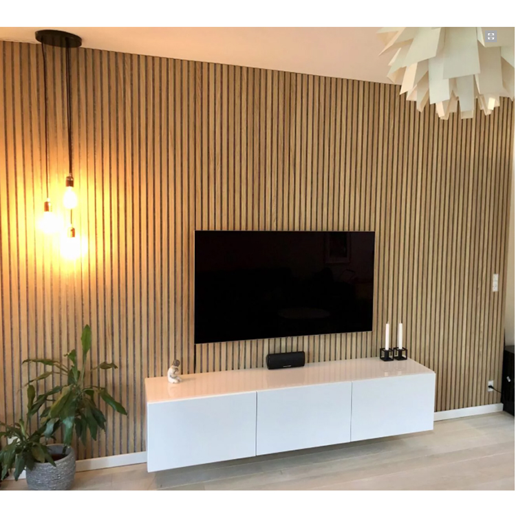 Acoustic slat wood wall akupanel price