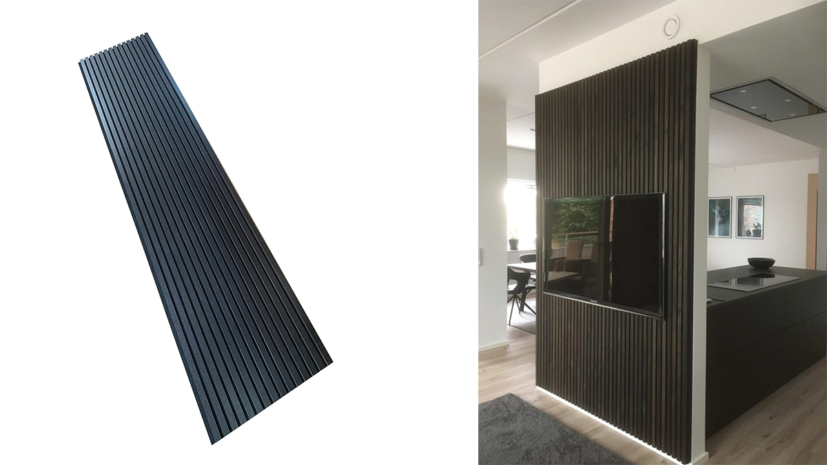 Acoustic slat wall panel