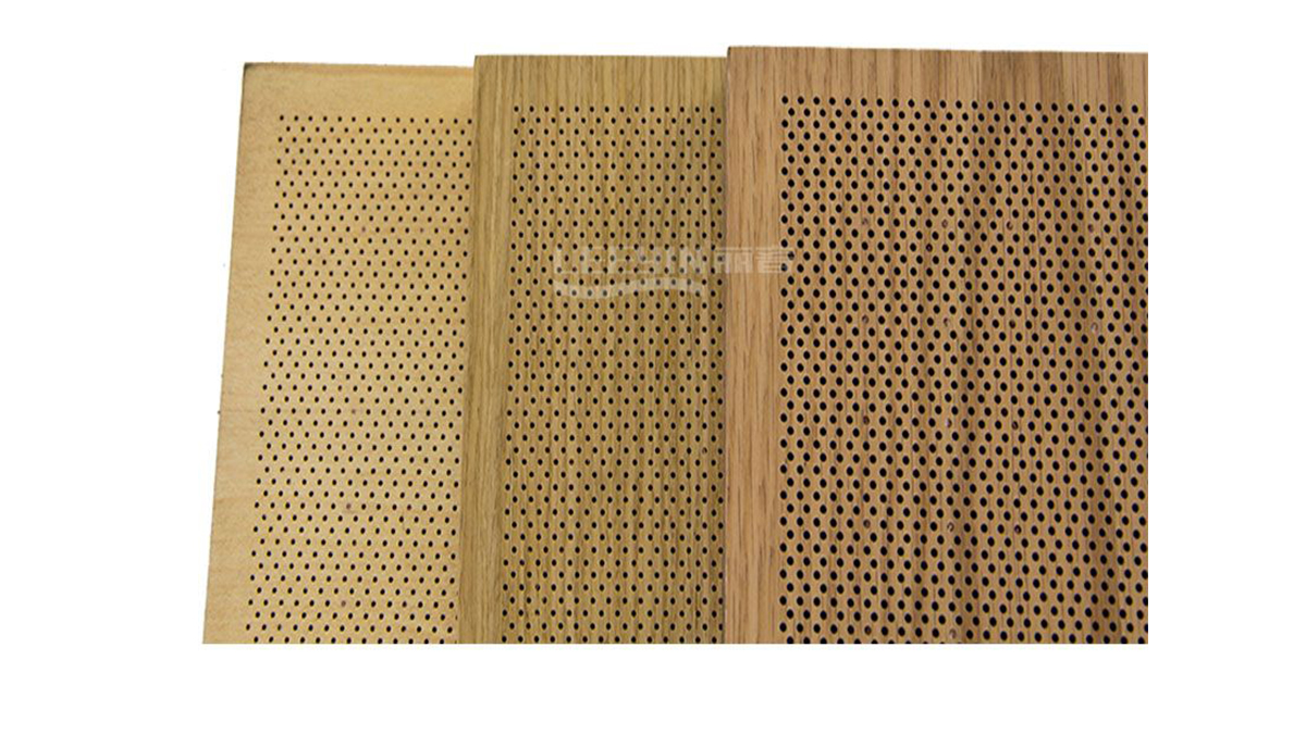 FR MDF acoustic project wall perforated acoustic panel